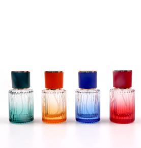 Vertical spray color perfume bottle